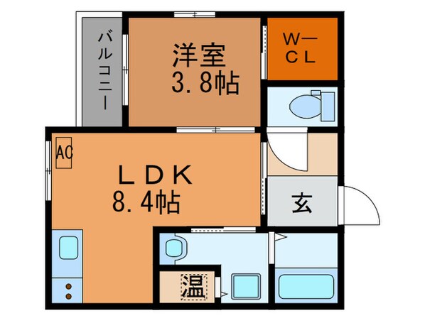 ALEGRIA古川橋の物件間取画像